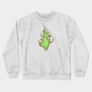 Green fire Crewneck Sweatshirt